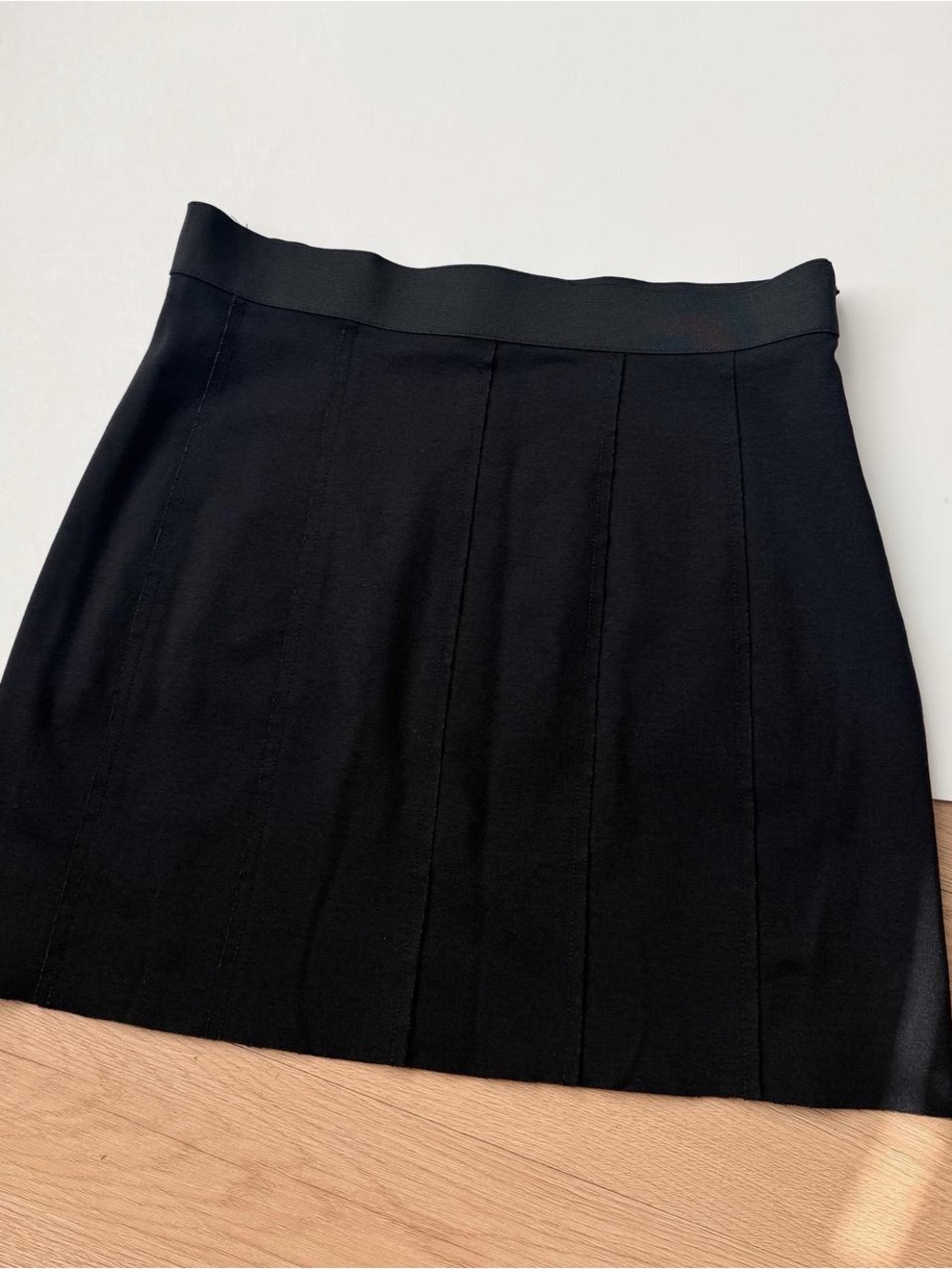 Jil Sander Black Mini Skirt Small Designer Minimalist Basic Classic